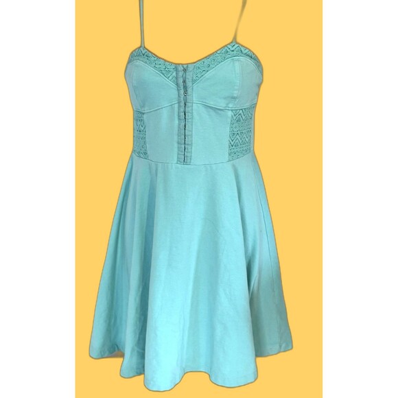Aeropostale Junior Girl Size M Mint Green Green Summer Dress Y2K Vintage - Picture 1 of 8